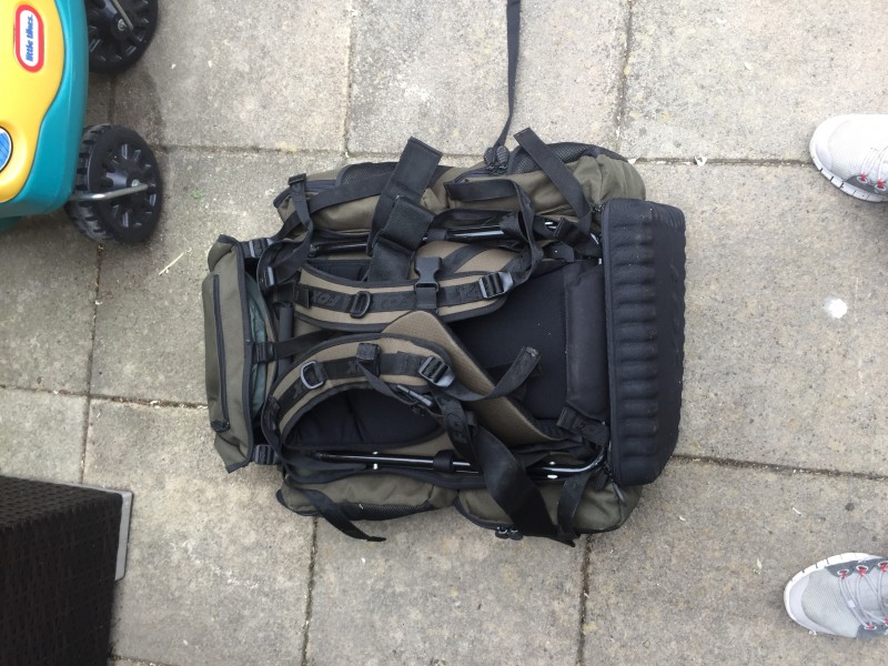 With straps as Rucksuck