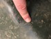 The tear in ground sheet 