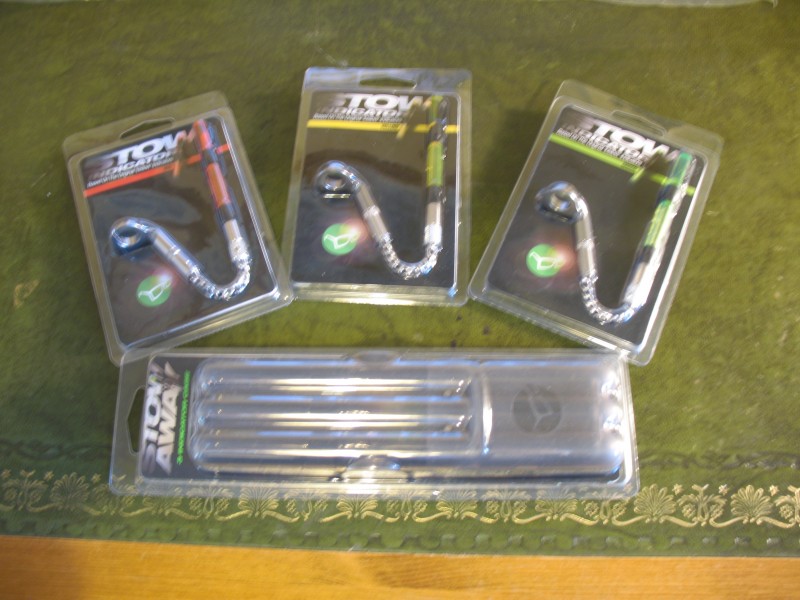 Korda Stows x 3 and case